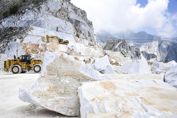 Carrara marble quarry. Apuan Alps, Tuscany, Italy © Stefania