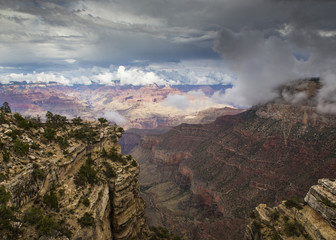 Cloudy Grand Canyon