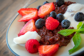 Tasty healthy breakfast