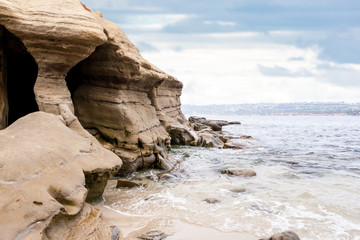 Sea cave in La Jolla, California