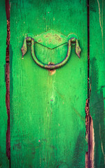 Rustic Wooden Door With Handle