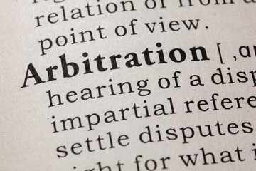 definition of arbitration - obrazy, fototapety, plakaty