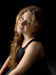 Fototapeta premium Teenage girl, studio photo