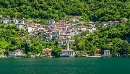 Fototapeta na wymiar Careno, small village overlooking Lake Como. Lombardy, Italy.