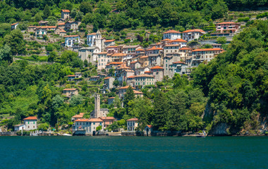 Fototapeta na wymiar Careno, small village overlooking Lake Como. Lombardy, Italy.