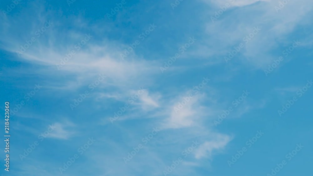 Wall mural white light clouds on blue sky