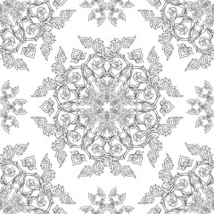 Seamless pattern, background of decorative elements of tradition