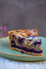 Blueberry Crumble Tart Still Life