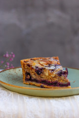 Blueberry Crumble Tart Still Life