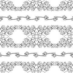 Seamless pattern, background of decorative elements of tradition