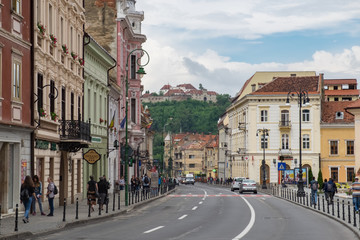 Fototapeta premium Brasov, Rumunia. Stare Miasto