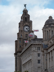 The Royal Liver Building, A grade 1 listed building in Liverpool, United Kingdom