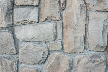 Naklejka premium natural stone paving stone road from asphalt background summer
