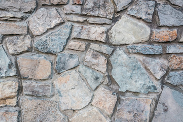 natural stone paving stone road from asphalt background summer