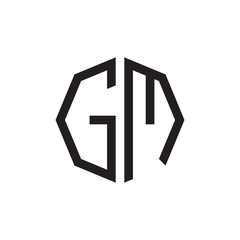 two letter GM octagon logo