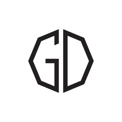 two letter GO octagon logo