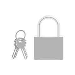 Lock Icon. Vector illustration, EPS10
