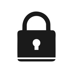 Lock Icon. Vector illustration, EPS10