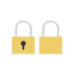 Naklejka premium Lock Icon. Vector illustration, EPS10