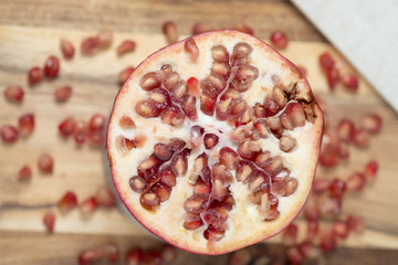 Pomegranate floating