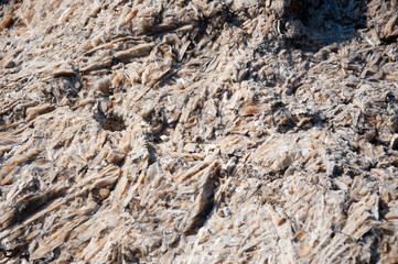 mountain stone on a hot summer