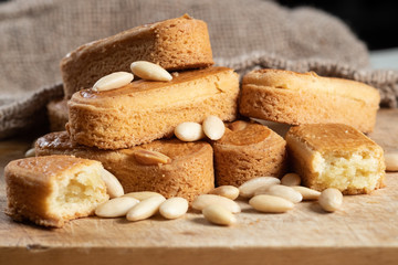 Almond fingers face on