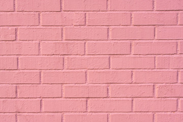 Obraz premium Background shot of flat pink brick wall