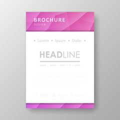 Fototapeta premium Brochure design with geometric background