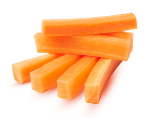 Carrots isolated on white background. with clipping path.