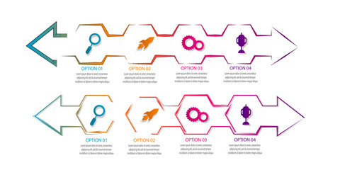 creative timeline infographic template element for diagram,workflow,process,presentation, data chart with modern concept design