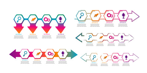 creative timeline infographic template element for diagram,workflow,process,presentation, data chart with modern concept design