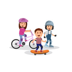 Set of Kids Sport Cartoon Vector