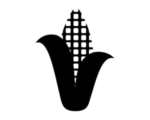 black, Corn image vector icon logo