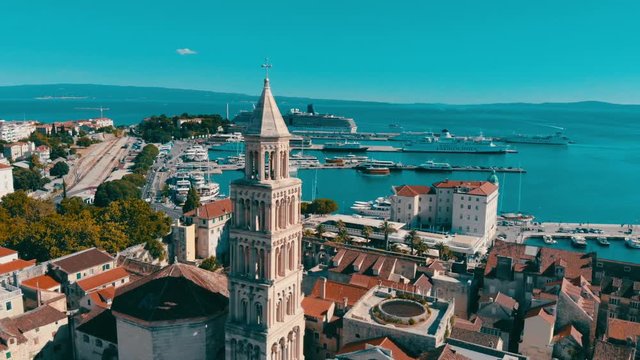 Drone Footage of Split, Croatia