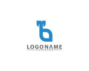 Initial B logo vector, B design template