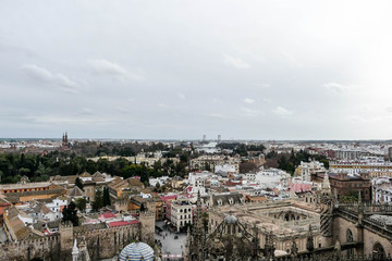 Panoramic View of Seville Spain from the Belltower -01