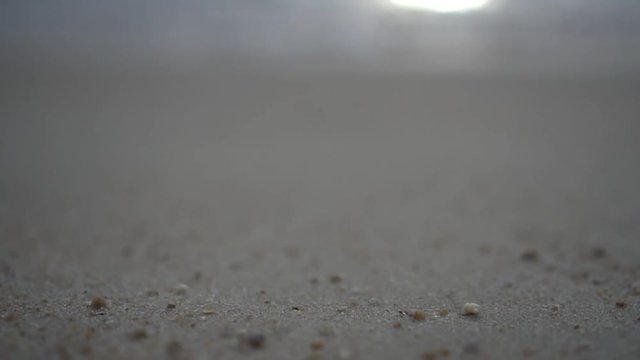 Cinematic slow motion beach footage