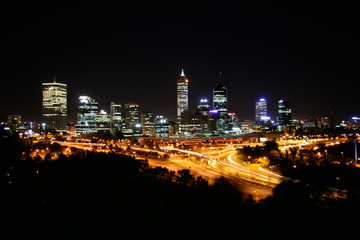 Fototapeta na wymiar Perth Skyline