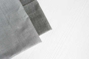 Gray fabric on a white background - 218443239