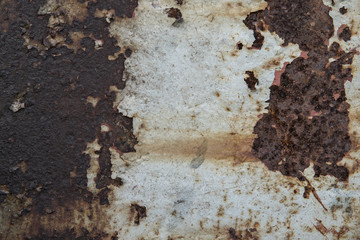 Texture of an old rusty metal surface.