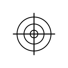 Target icon, sight sniper symbol 