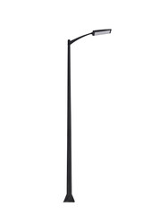 Street light pole isolated on a white background. - obrazy, fototapety, plakaty