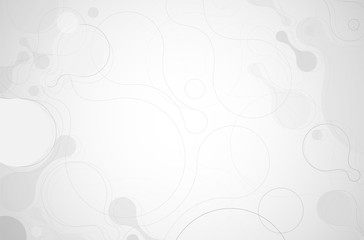 Abstract geometric gray background with metaball shapes