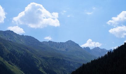Fototapeta na wymiar Alpen Berge Gipfel