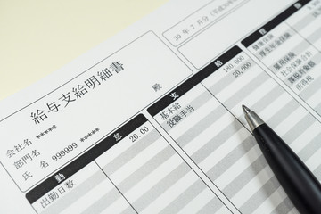 給与支給明細書