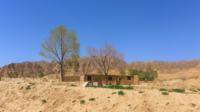 View of A Dilapidated house in the Plateau Region