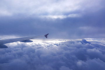 Photo of a Part of Airfoil Taken on the Airplane