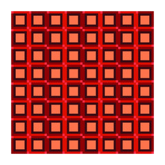 Rosso astratto arte geometrico sfondo colorato design vettoriale mattonella