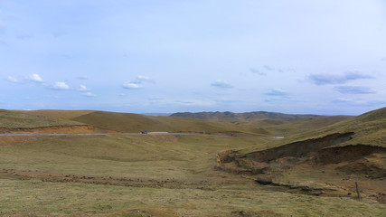 Obraz premium A Large Area of Grassland in China