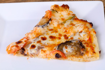 Pizza with eggplant